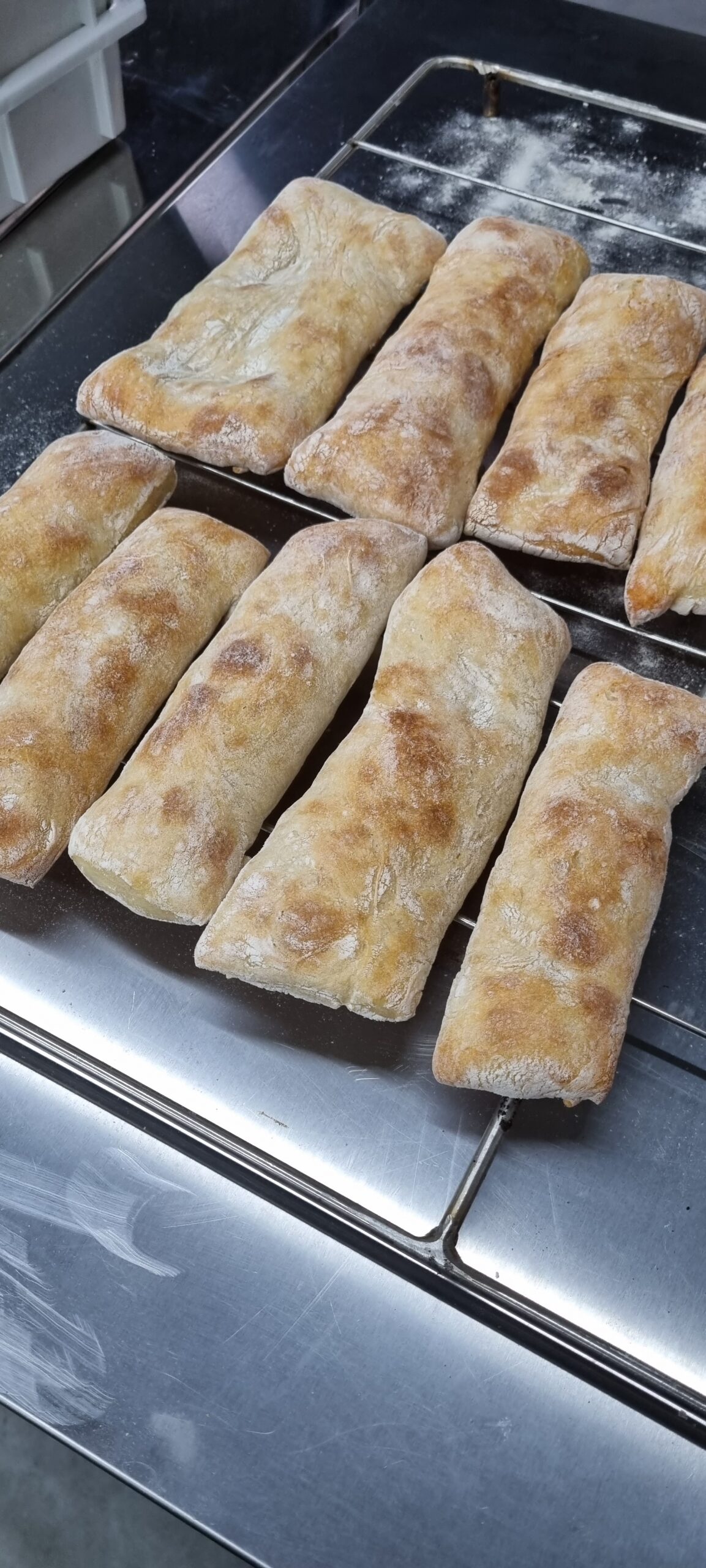 Ciabatta assada no forno de lastro Larroyd